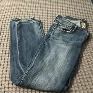 Medium wash blue jeans